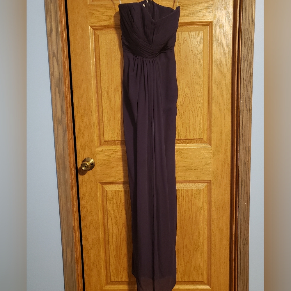 David's Bridal Strapless Dress, Lapis, Size 8